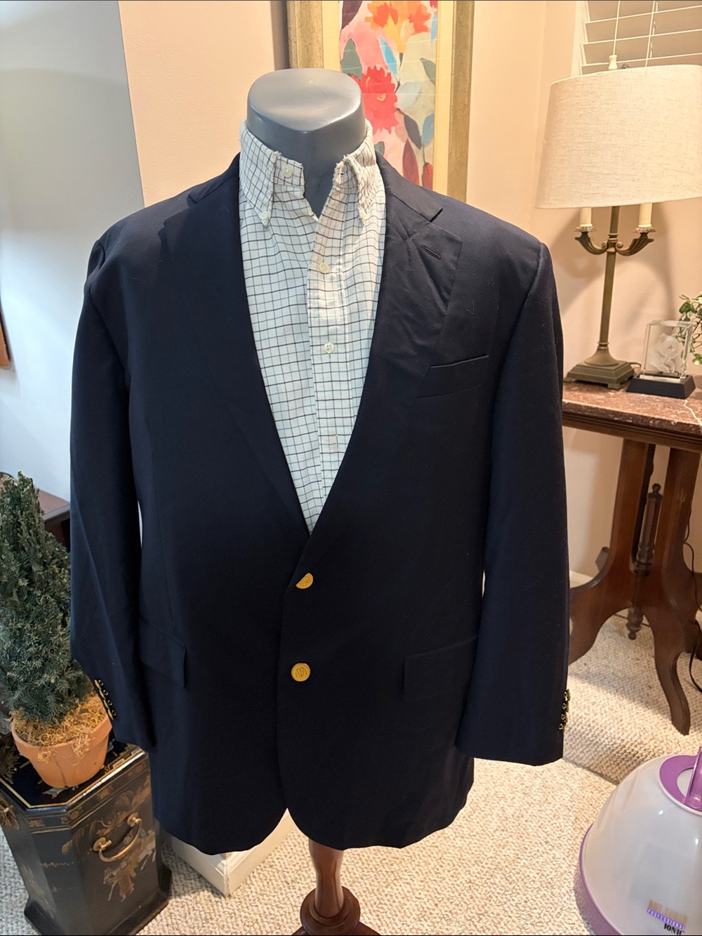 Brooks Brothers Madison Navy Blazer 44R